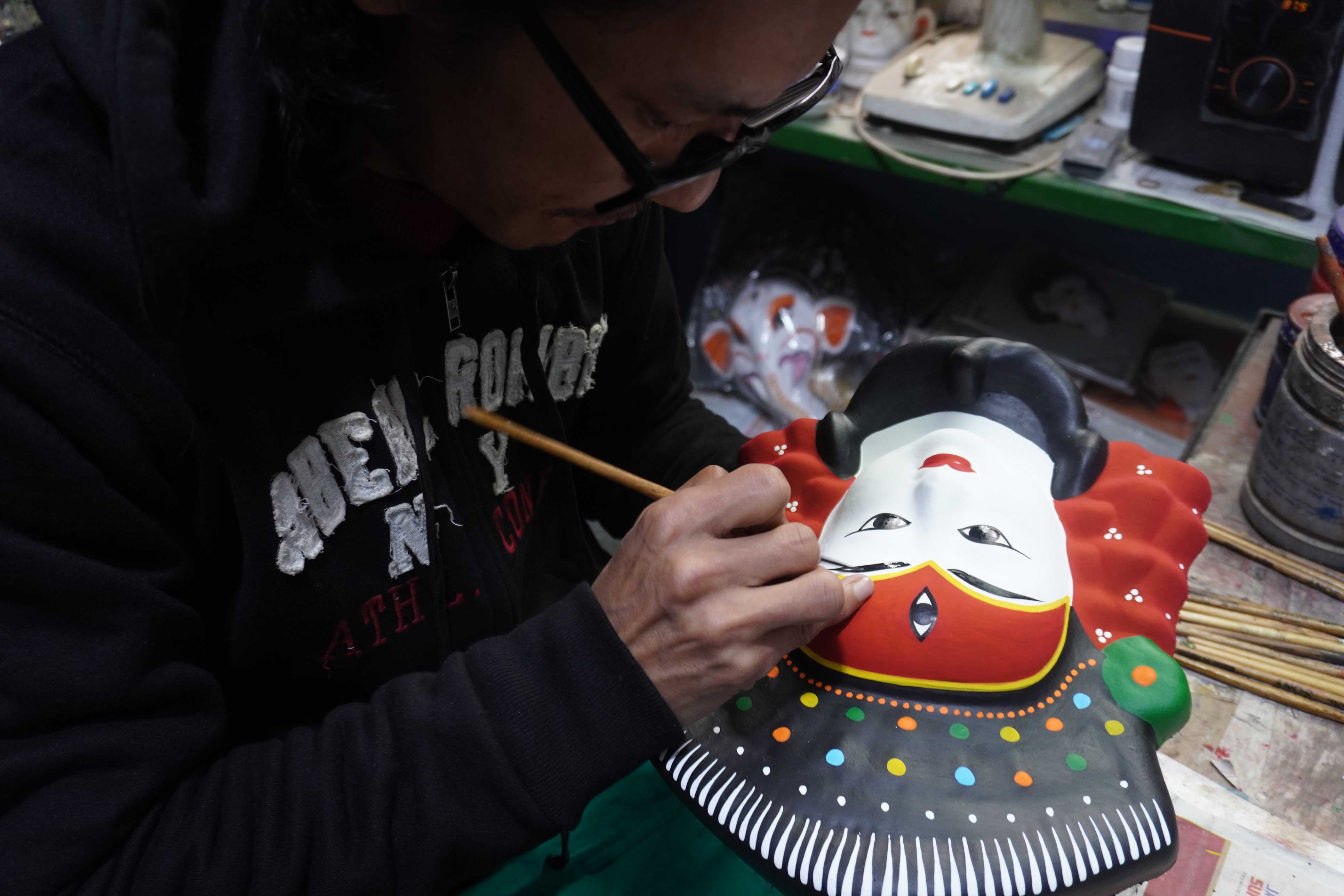 Mask Painting Workshop at Bhaktapur