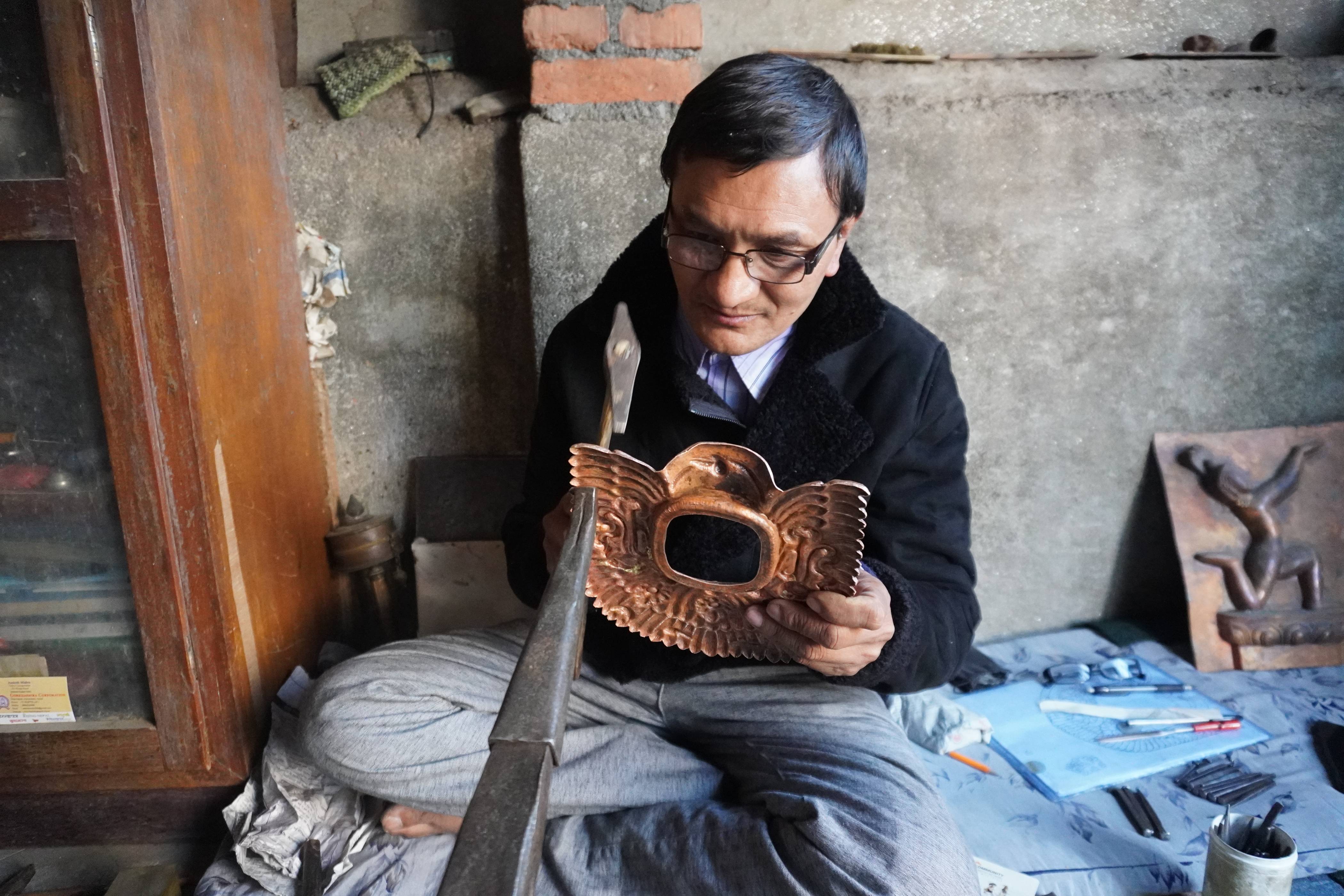 Newari Repoussé Art: Tho Jyaa & Maa Jya Crafting