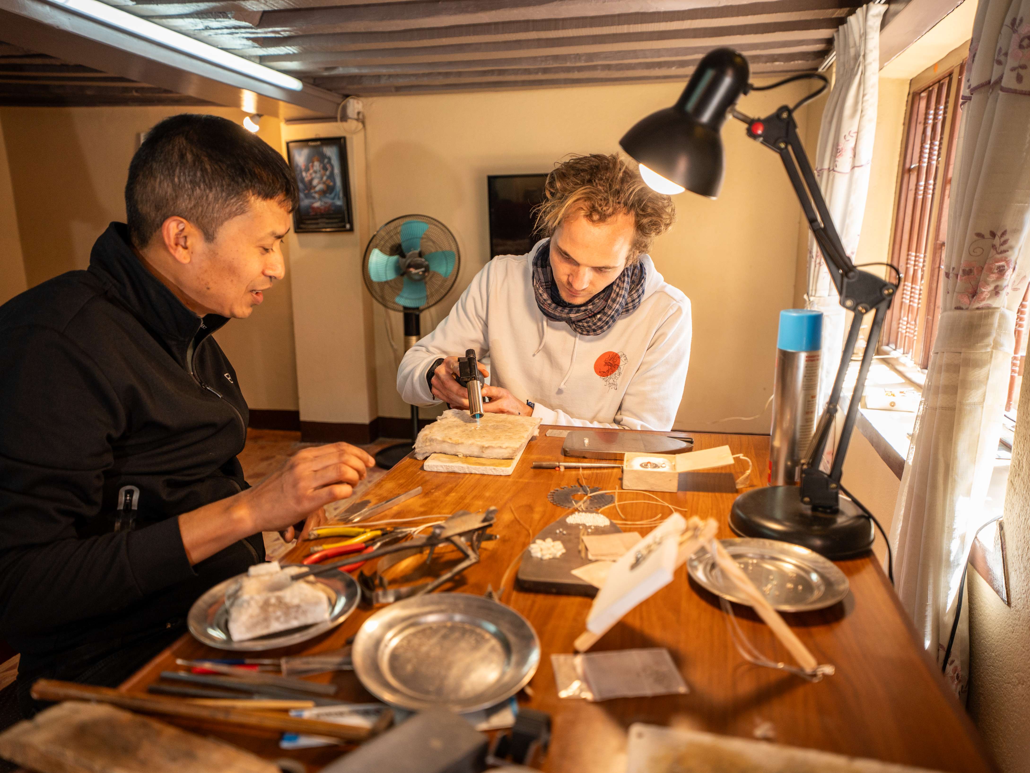 Silver Jewelry Workshop in Patan