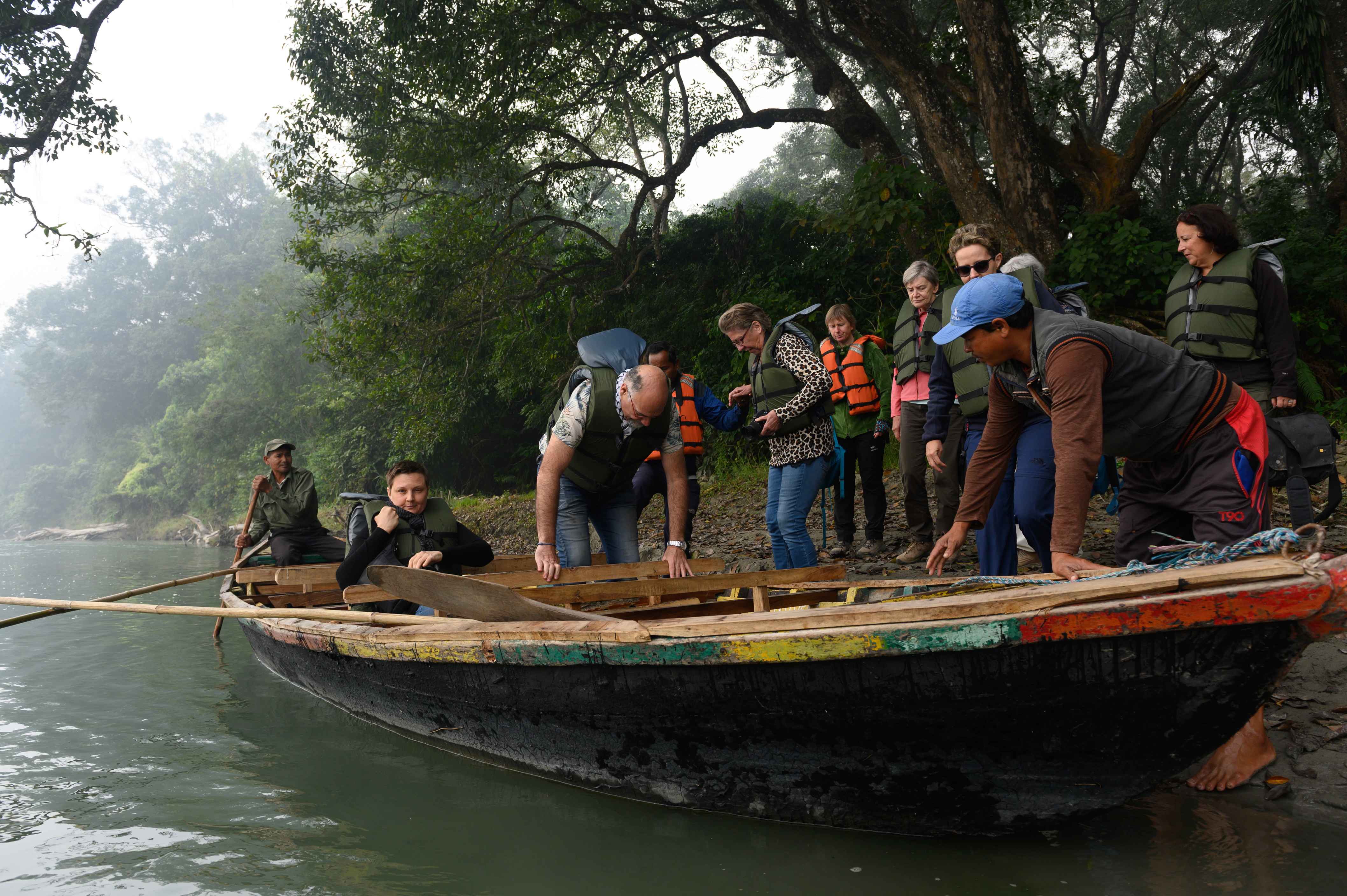 Canoe Ride on the Narayani River