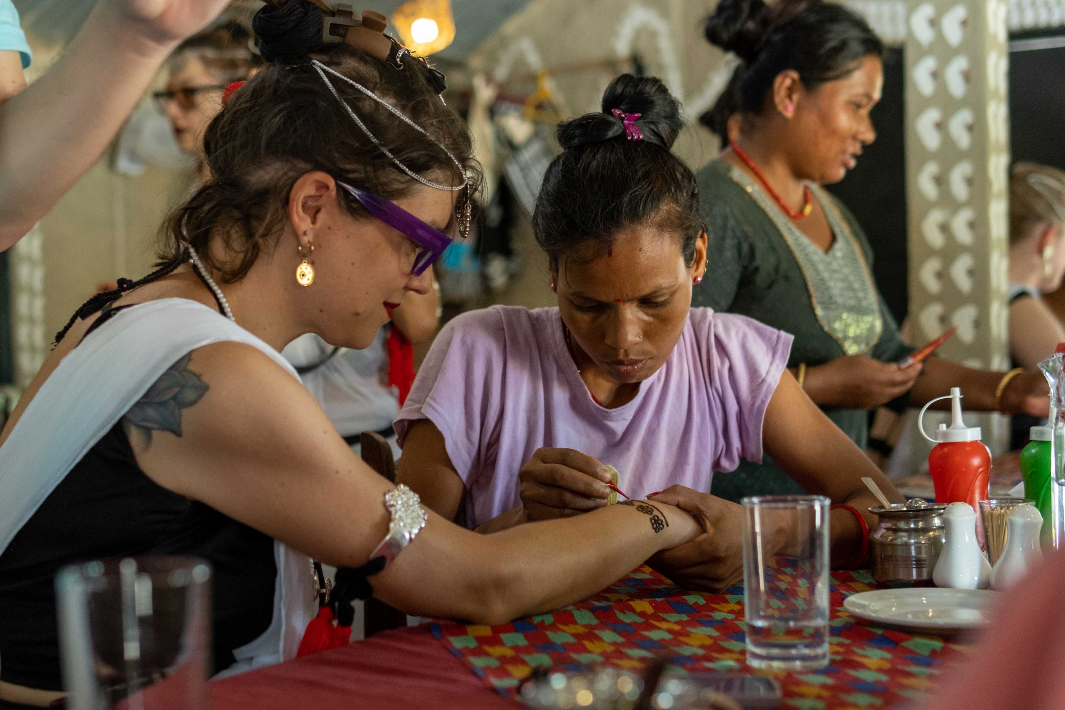 The Vibrant Tharu Henna Art in Barauli