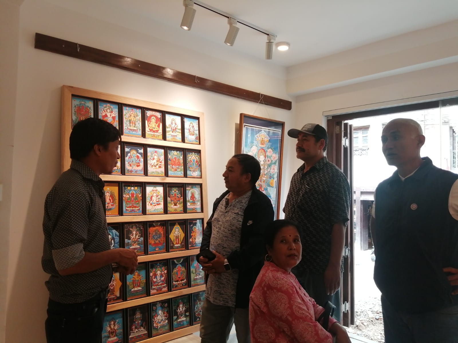 Kirtipur Ranjana Lipi Team Peer to Peer Learning in Paubha Painting Workshop