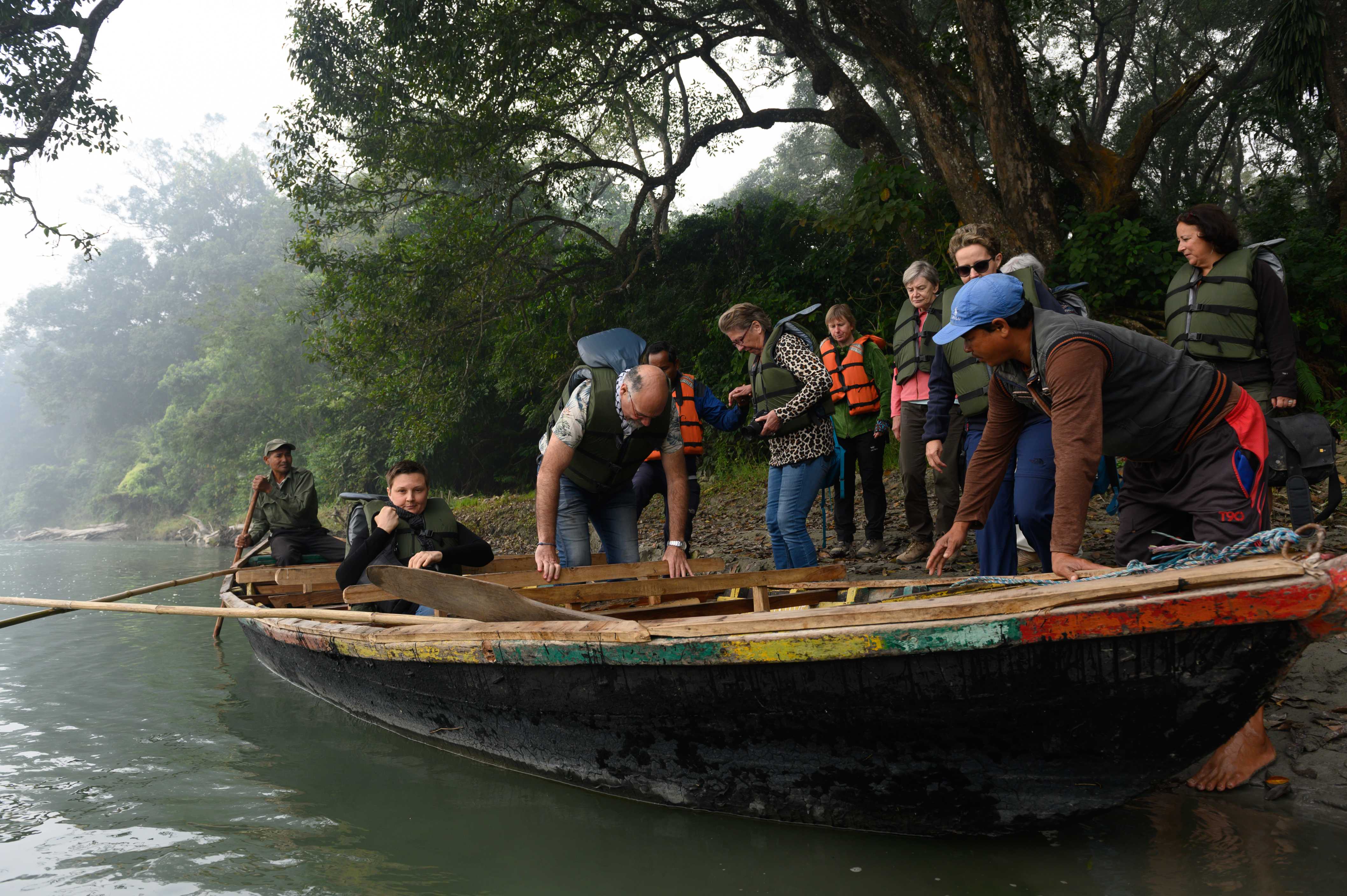 Canoe ride at Barauli