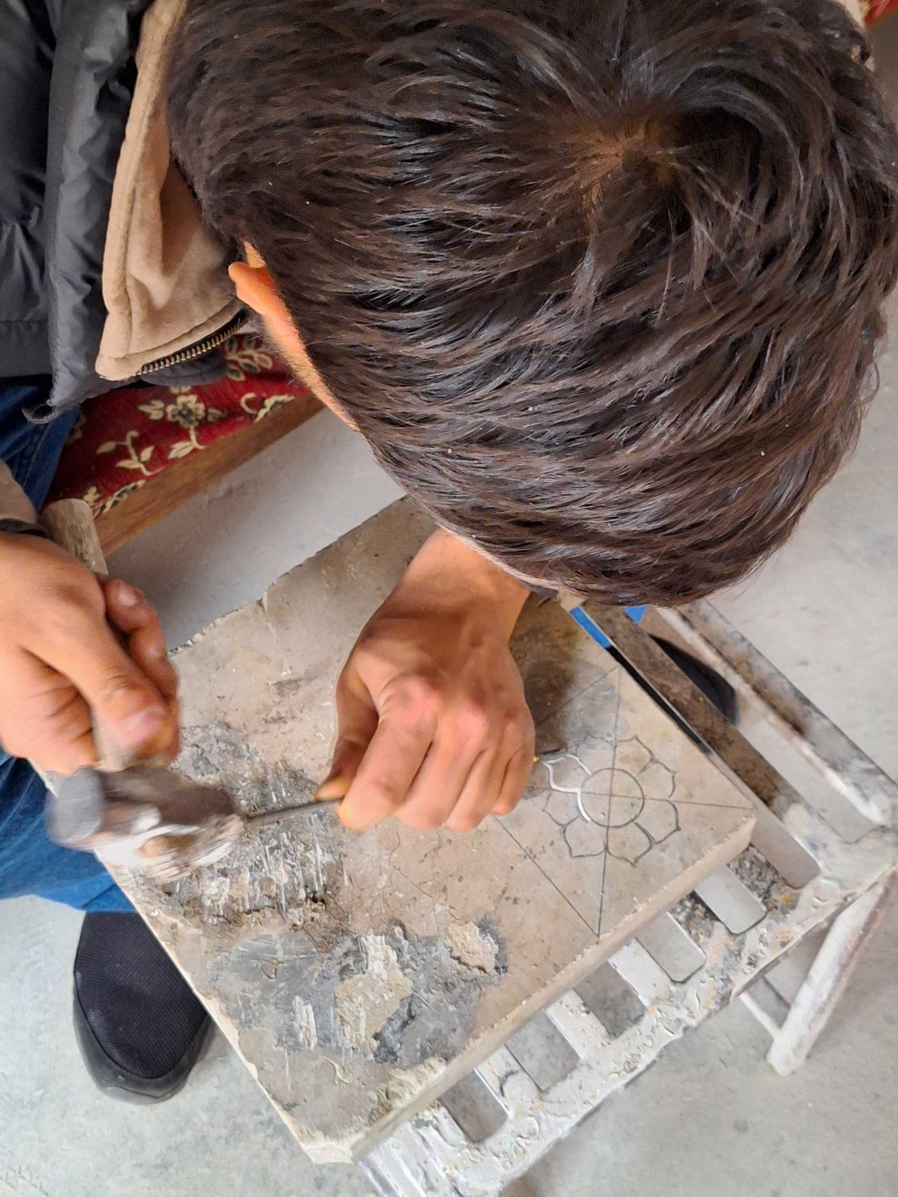 Stone Carving in Patan